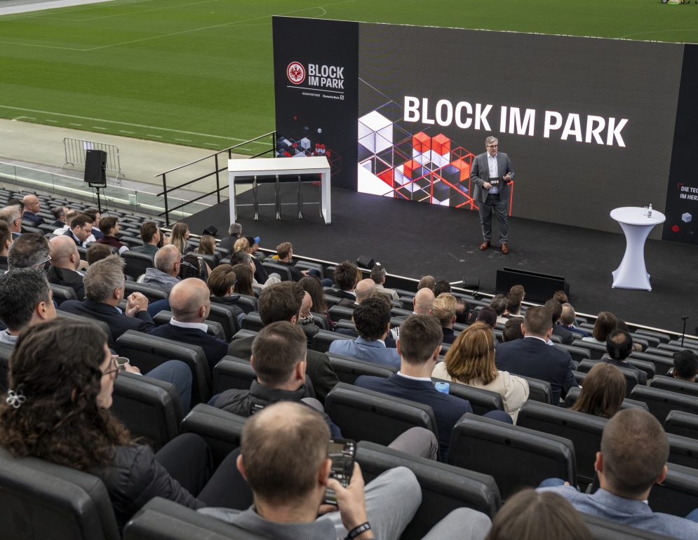 15.05.2025, xfux, Fussball 1. Bundesliga, Eintracht Frankfurt – Block im Park 2025, Konferenz