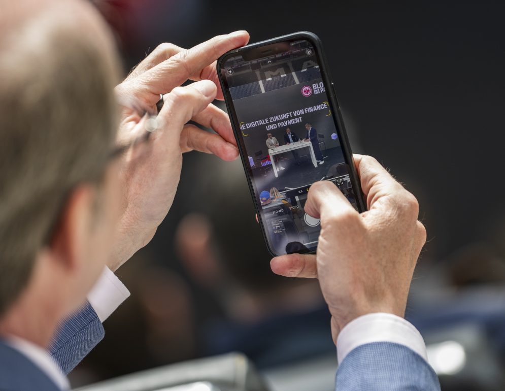 15.05.2025, xfux, Fussball 1. Bundesliga, Eintracht Frankfurt – Block im Park 2025, Konferenz